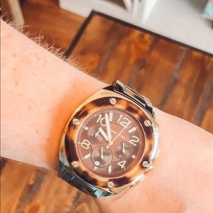 Michael Kors Tortoise Chronograph Watch